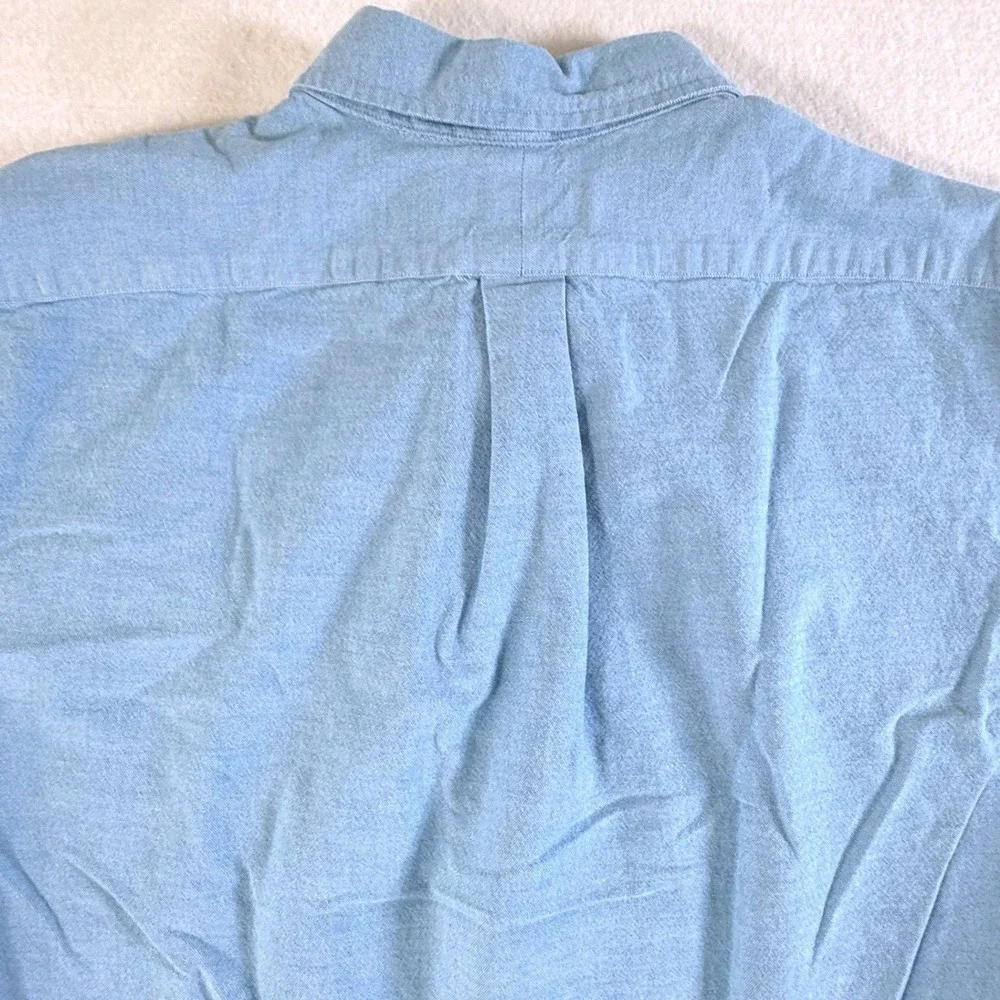 Ralph Lauren Oxford Shirt Mens XL Slim Fit Stretch Long Sleeve Blue